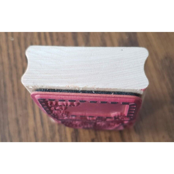 Uptown Rubber Stamps Sandi Gore Evans Snow Couple Wooden Rubber Stamp SG-25129 - Picture 6 of 7